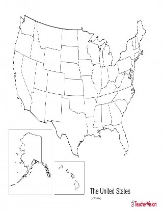 map of usa with states geography printable teachervision